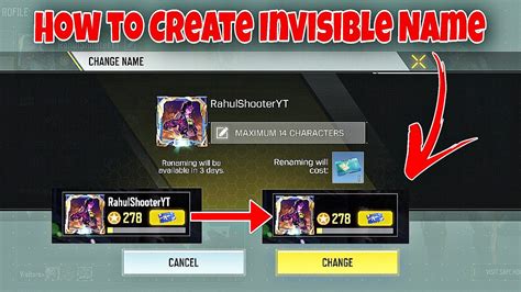 How To Get A Blank Or Invisible Name In CODM .